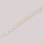 Pulsera flor de filigrana en plata