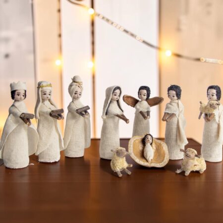 Pesebre en lienzo