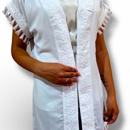 KIMONO MANGAS CORTAS CON FLEQUITOS